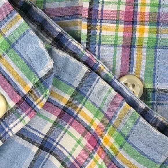 Ralph Lauren Mens XLT Tall Classic Fit Multicolor Plaid Button Down Shirt - Picture 6 of 6